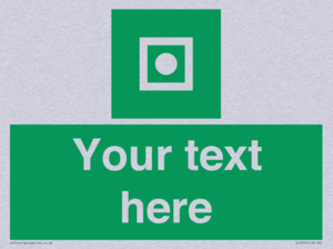 Custom sign safe condition Shipboard general alarm